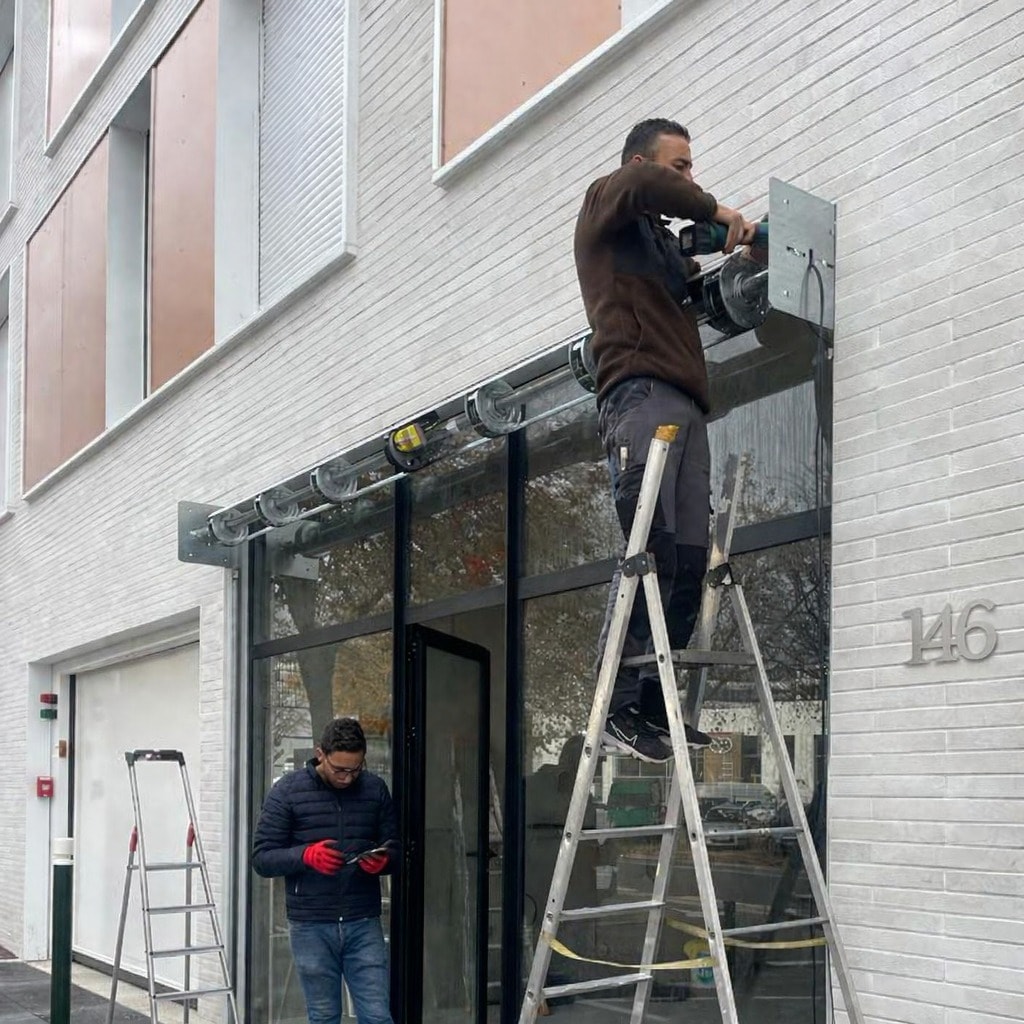 Installation rideau sur mesure