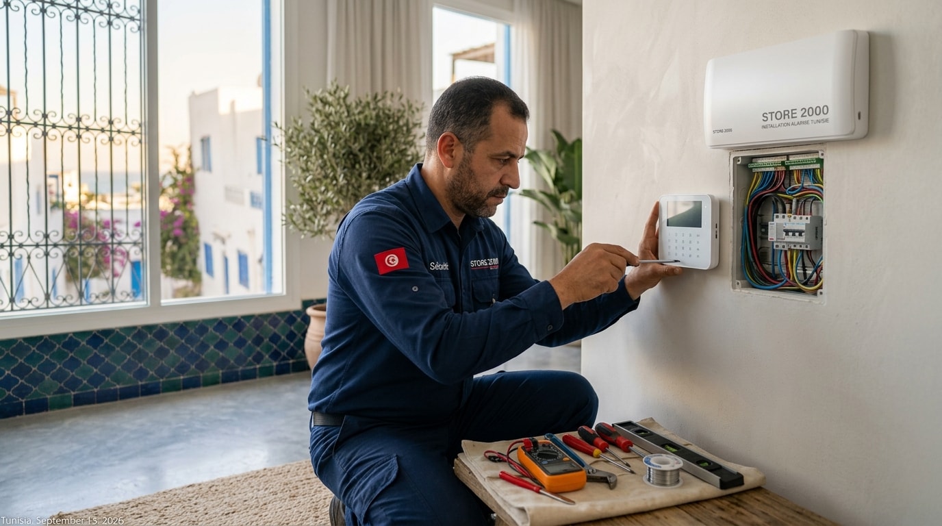 Installation système d'alarme Tunisie – Store 2000