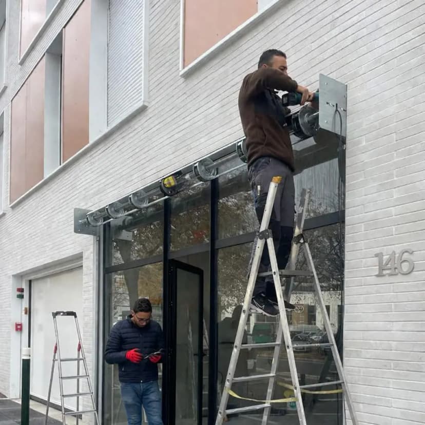 Installation rideau sur mesure