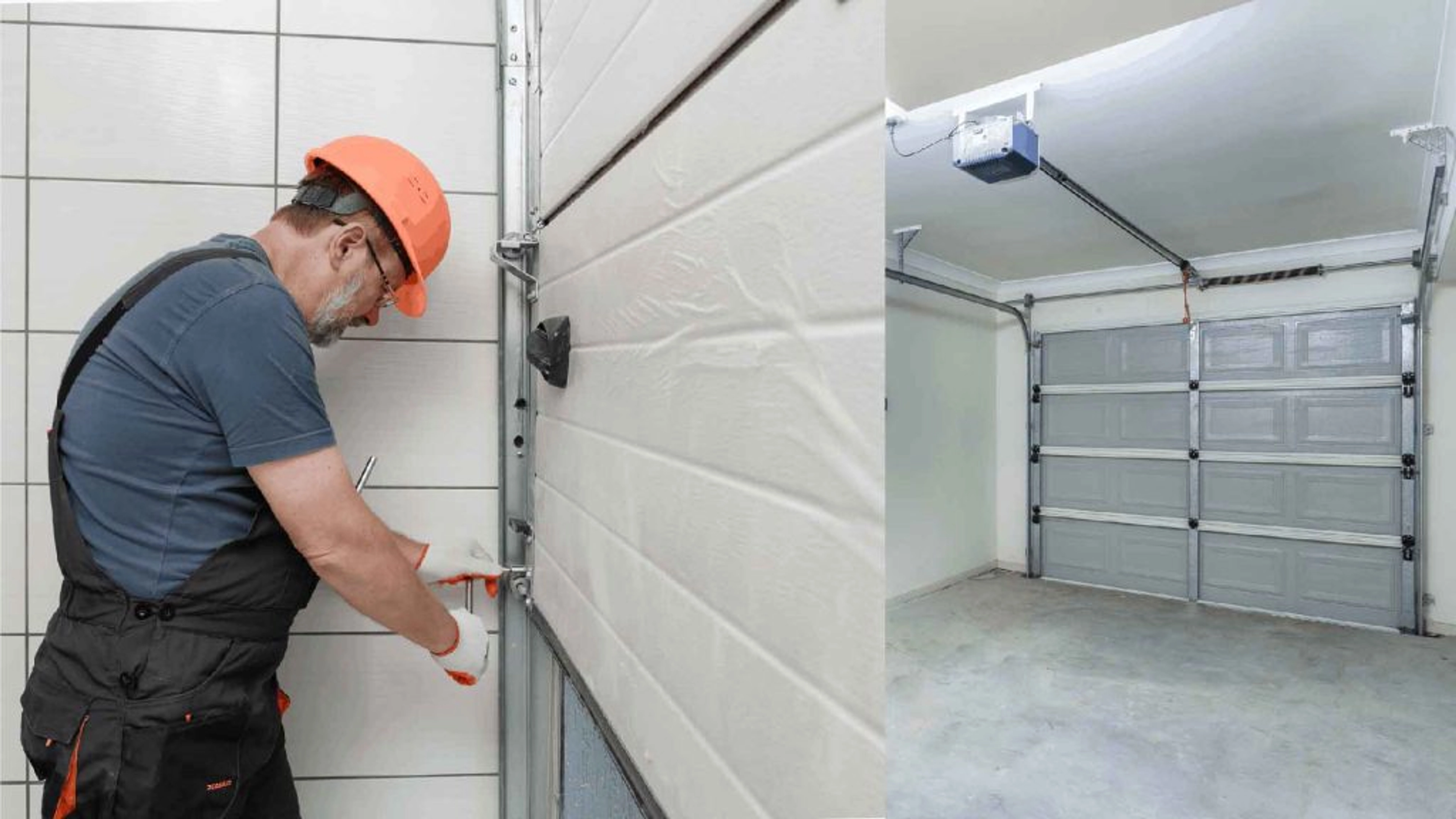 Réglage câble porte de garage sectionnelle